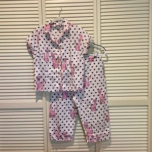 Bedhead Cotton short sleeve cropped pajama set. Size Medium.